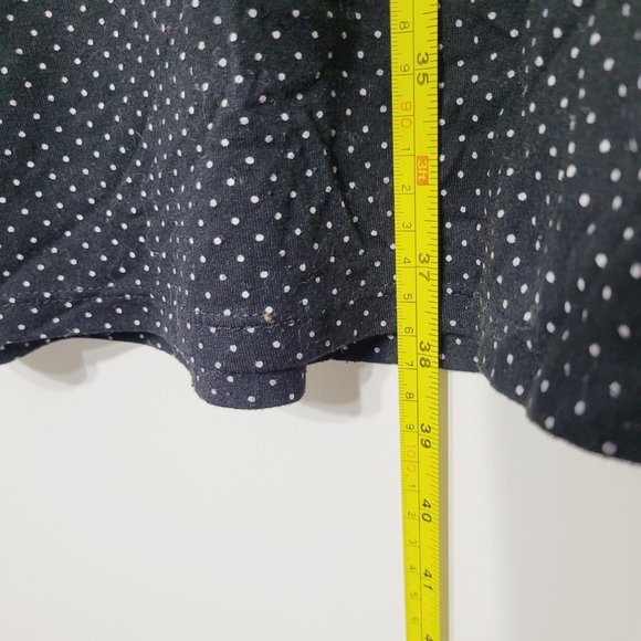 George Black White Polka Dots Nighty Nightdresses PJ Embroidered Detail Medium - Picture 8 of 10